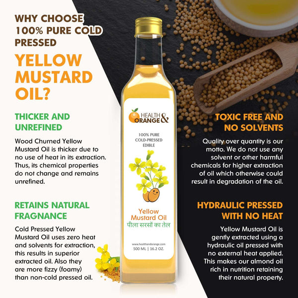 Yellow Mustard Oil Health and Orange