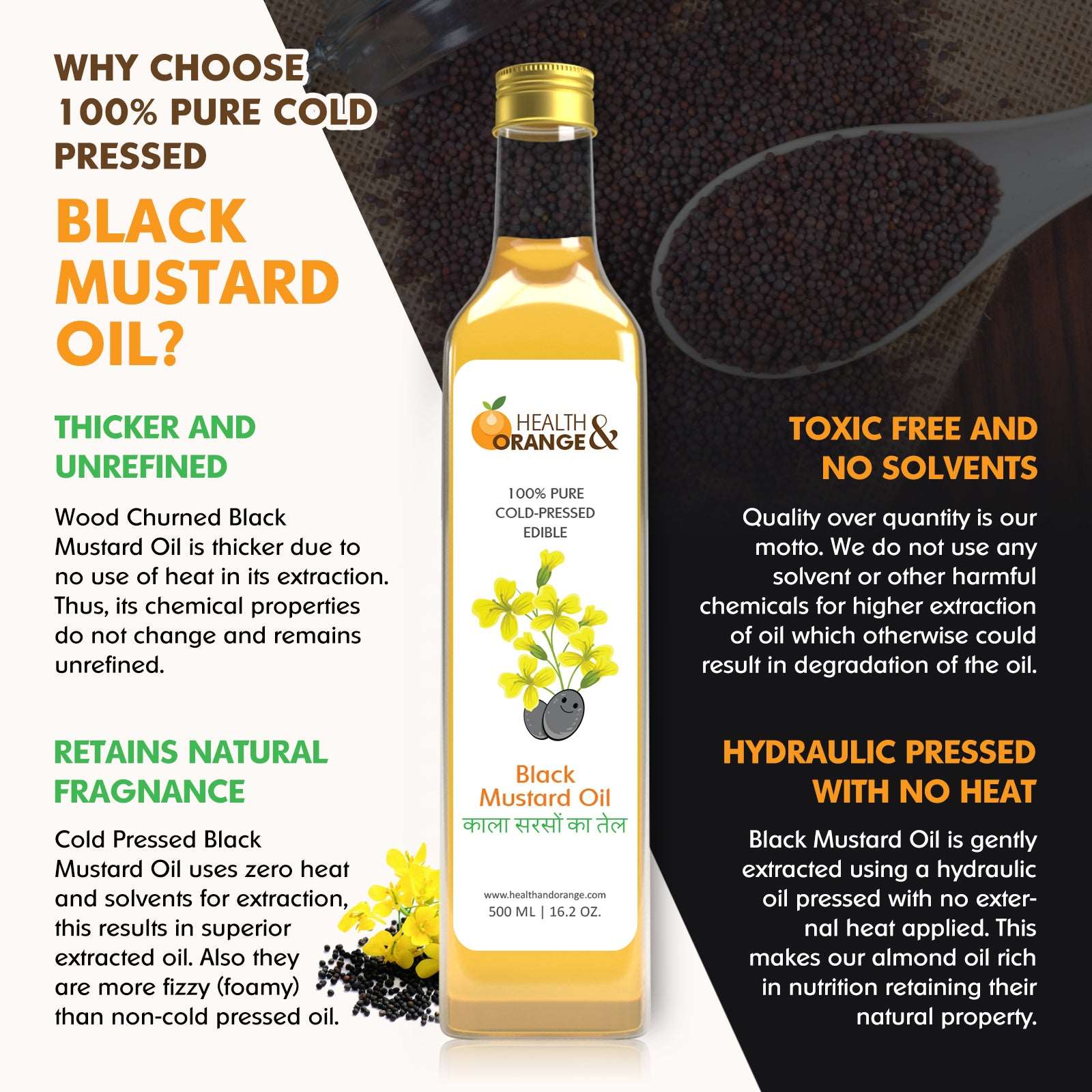 Black Mustard Oil – Health and Orange